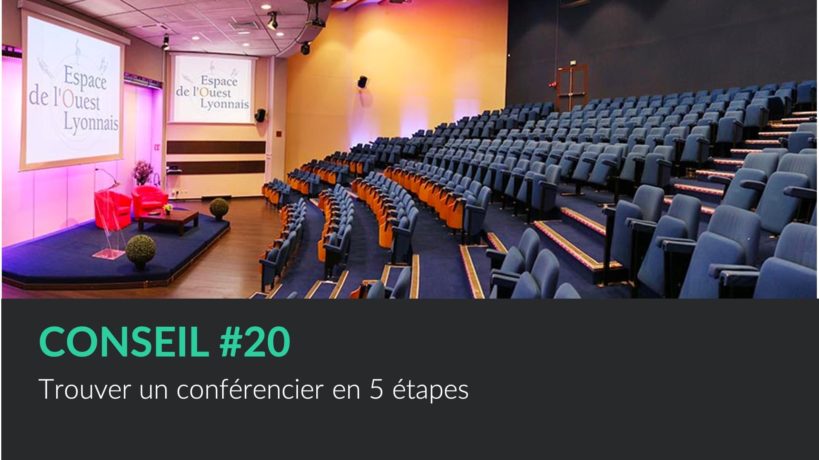 Trouver conférencier 5 étapes