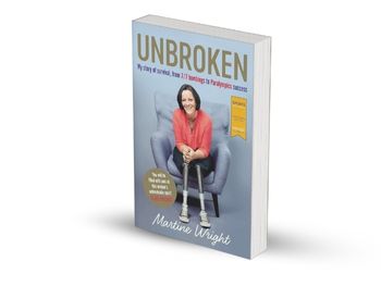 livre unbroken martine wright auteure